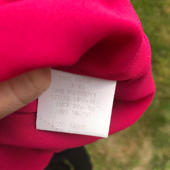 Vintage Y2K Semi Sheer Black and Magenta Maxi Dress - Picture 15 of 15